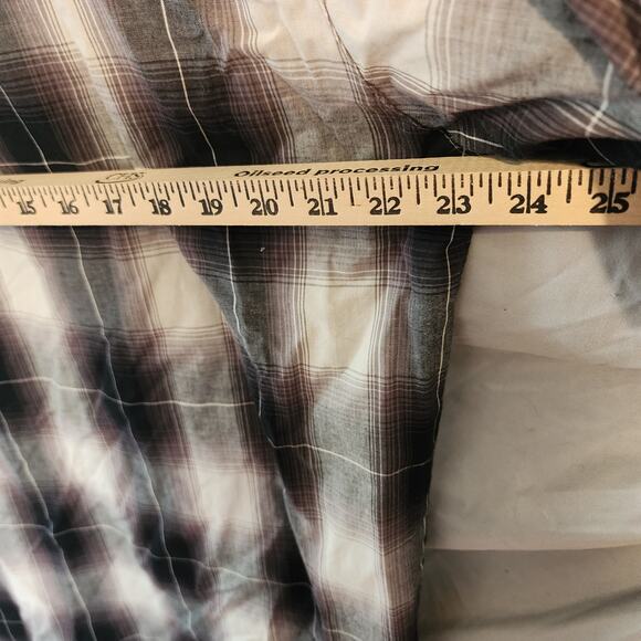 Canyon Guide Outfitters Men’s LT Plaid Pearl Snap Short Sleeve Western Cowboy - Picture 8 of 9